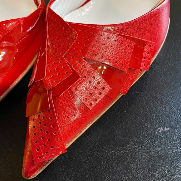 NWT Bruno Magli - Red Lizbeth Shoes - Sz 41, US 10 - Picture 7 of 9